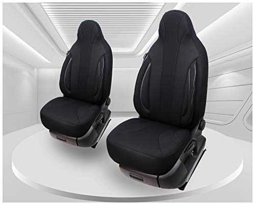 Fundas de asiento compatibles con Volvo V40 / S40 I tipo V para conductor y copiloto a partir de 1996 – 2004, número de color: PL403