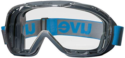 Gafas megasónicas Uvex para Gente Que USA Gafas, sin Niebla y Resistentes a los arañazos - Azul/Claro