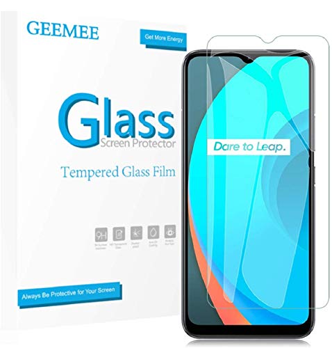 GEEMEE Protector de Pantalla para OPPO Realme C11/C3/5/5i/6i Cristal Templado Película Vidrio Templado 9H Alta Definicion Glass Screen Protector Film Clear -2 Pack
