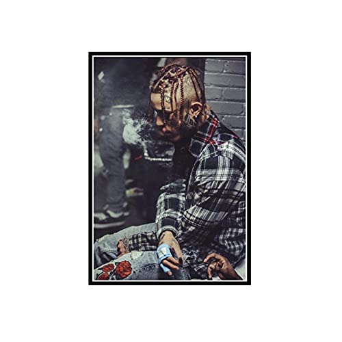 GUICAI Lil Skies Rapper Hip Hop Music Singer Star Nuevo póster Arte de la Pared Pinturas Cuadros de la Pared para la Sala de Estar Decoración del hogar -50X70 cm Sin Marco 1 Pcs