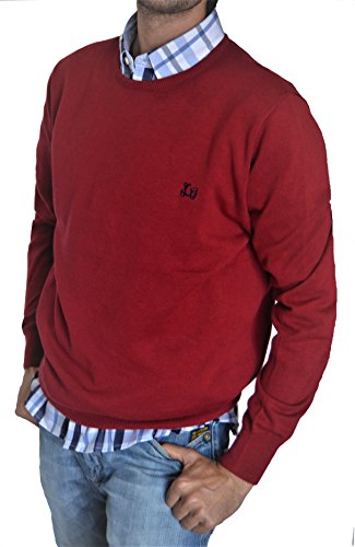Jersey de cuello redondo Ridebike "la vespa" | Color Burdeos | 100% algodón | custom fit (152) (S)