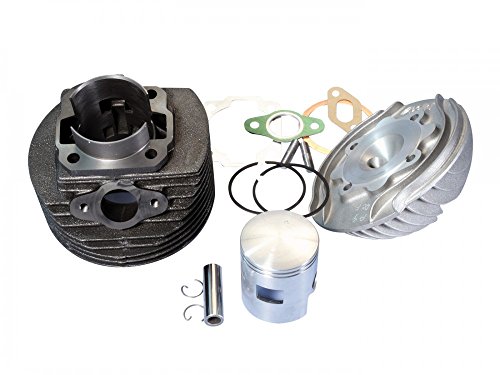 Kit de cilindro Polini gris fundido Racing 130 ccm 57 mm para Vespa 125 ETS, PK, Primavera 2T, Primavera ET3 2T, XL