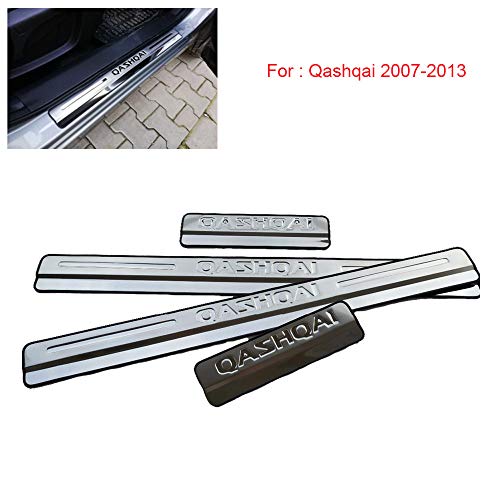Listones de umbral de acero inoxidable para Qashqai 2007 – 2013, accesorios para puertas de coche