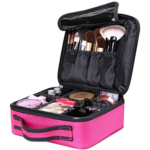 Luxspire Portátil Bolsa Cosmetica, Bolsa de neceser con gran capacidad y diseño divisible, Bolso de organizador maquillaje en viaje, Almacenamiento de Maquillaje Cosmético, Neceseres de viaje, Burdeos Luxspire Portátil Bolsa Cosmetica, Bolsa de neceser con gran capacidad y diseño divisible, Bolso de organizador maquillaje en viaje, Almacenamiento de Maquillaje Cosmético, Neceseres de viaje, Burdeos