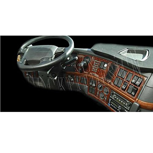 MERIC Decoración de Salpicadero (CD-TI00645) Versión 3D exclusiva, específicamente para el vehículo, 23 Pieza, Color: Titanio