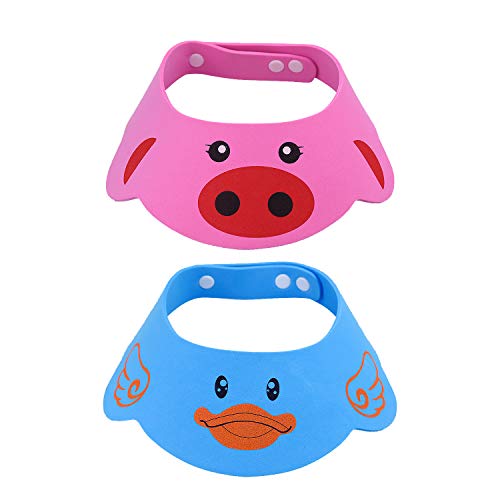 NATEE 2pcs Sombrero de Ducha para Bebé, Sombrero Protección de Ojos de Bebé, Gorro de Ducha Ajustable para Bebé, Sombrero de Sol de Bebé Resina Protección de Ojo Oído para Bebé de 3 Meses a 6 Años NATEE 2pcs Sombrero de Ducha para Bebé, Sombrero Protección de Ojos de Bebé, Gorro de Ducha Ajustable para Bebé, Sombrero de Sol de Bebé Resina Protección de Ojo Oído para Bebé de 3 Meses a 6 Años