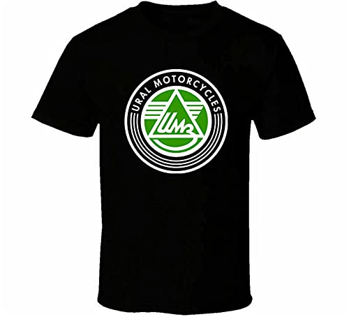New Ural Motorcycles Retro Men's Black T Shirt Black XXL New Ural Motorcycles Retro Men's Black T Shirt Black XXL