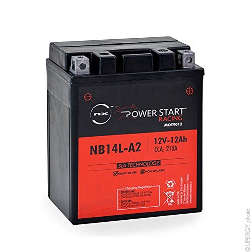 NX - Batería Moto YB14L-A2 / NB14L-A2 / 12N14-3A 12V 12Ah