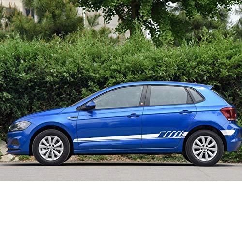 Para Volkswagen Polo golf 4 6 7, para Passat b4 b5 b6 b8, para   Touareg, pegatinas laterales de coche, calcomanía de película de vinilo para coche, estilo, accesorios de personalización de coche