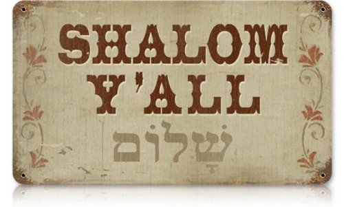 Past Time Signs V639 Shalom Humor - Placa decorativa retro de metal