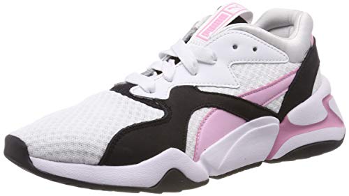Puma Nova 90's Bloc Wn's, Zapatillas Mujer, Blanco White Pale Pink 03, 39 EU
