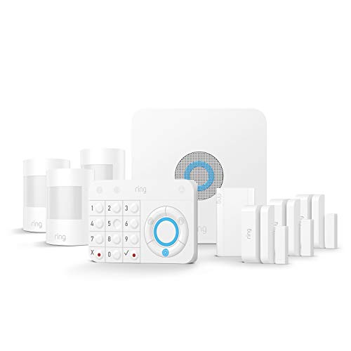 Ring Alarm Kit de 9 piezas (1.ª generación) – sistema de seguridad para el hogar con vigilancia asistida opcional – sin compromiso a largo plazo– compatible con Alexa