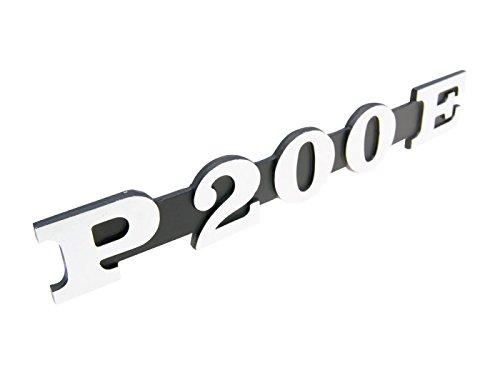 Schild/Schriftzug 'P200E' für Seitenverkleidung für Vespa P 200 E Schild/Schriftzug 'P200E' für Seitenverkleidung für Vespa P 200 E