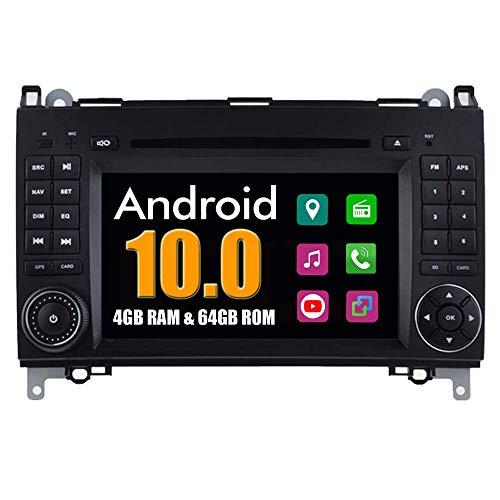 Sistema Android estéreo para automóvil Reproductor de DVD para automóvil para Mercedes-Benz A / B Clase W169 W245 Viano Vito Sprinter con navegación GPS estéreo multimedia Radio Bluetooth USB MirrorL