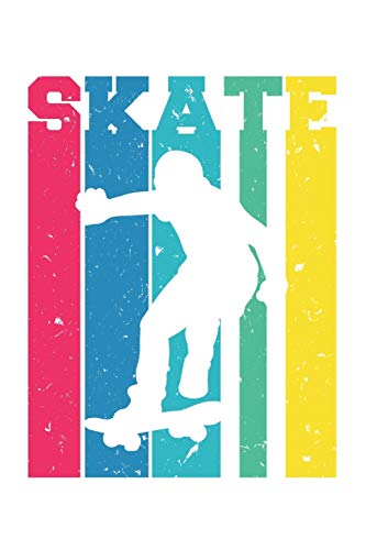Skateboard Skate Vintage: College Ruled Skateboard Skate Vintage  / Journal Gift - Large ( 6 x 9 inches ) - 120 Pages || Softcover
