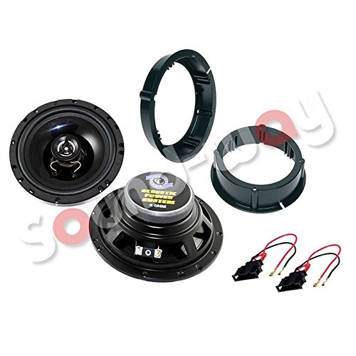 Sound-way Kit Altavoces con adaptadore y cables compatibles con Volkswagen Golf IV/Bora/Passat 16,5 cm 120 watt