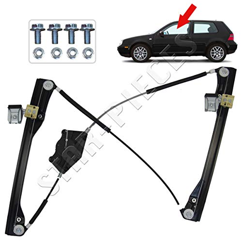 Starkit Performance - Mecanismo elevalunas eléctrico delantero izquierdo compatible con Volswagen Golf de 4 a 3 puertas de 1997 a 2005.