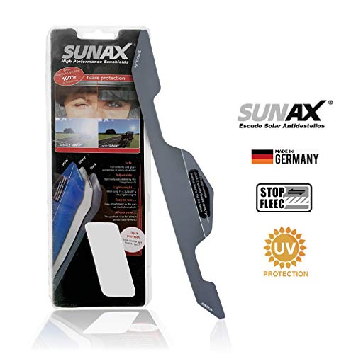 SUNAX Escudo Solar Antidestellos universal para casco de moto. Versión Arai Dark