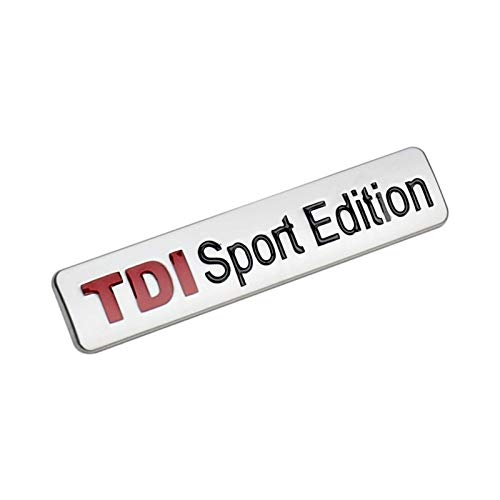 TDI Sport Edition - Etiqueta con logotipo para Volkswagen VW Tiguan Touareg Golf Passat Scirocco Fender maletero 3D Trim Accesorios NETANT (Colore : TDI Sport Edition)