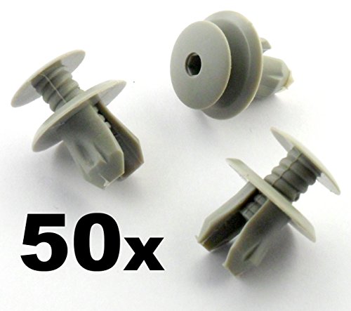 Tuqiang 50 x Clips de montaje/Clips (Luz Gris – Clip se adapta un agujero 9 mm) (7018672991yz)