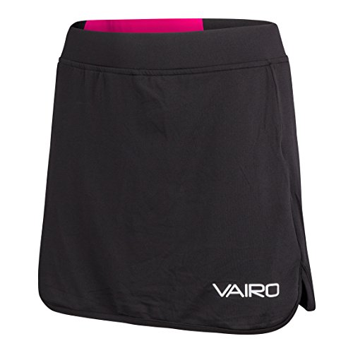 VAIRO Falda Pantalon (Skort) Columns (Negro/Verde, XL)