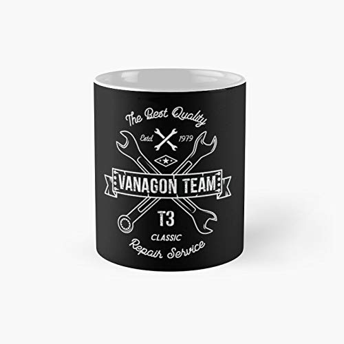 Vanagon Team T3 Servicio de reparación divertido con cita clásica, taza de café de 11 onzas