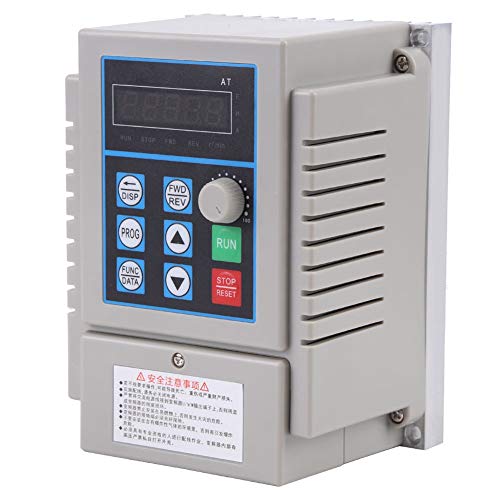 Variador de frecuencia, CA 220V 0.75kW 5A Frase simple Variador de frecuencia Variador VFD Controlador de velocidad Inversor Control PWM