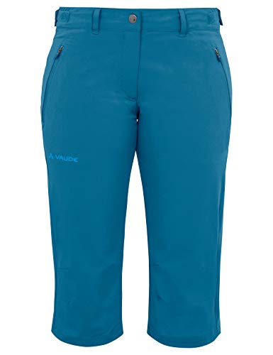 VAUDE Farley Stretch Capri II 04578 - Pantalón para mujer (talla 42), color azul