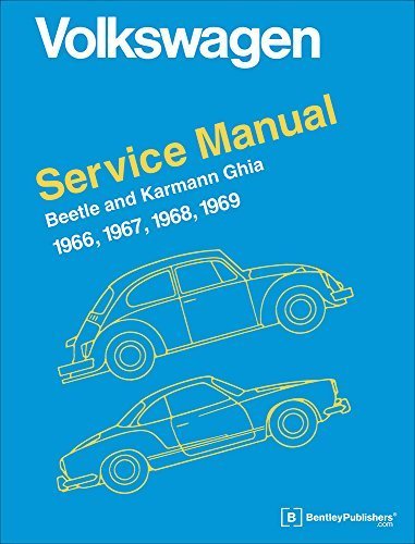 Volkswagen Beetle and Karmann Ghia Service Manual, Type 1: 1966, 1967, 1968, 1969 by Inc. Volkswagen of America (1965) Hardcover