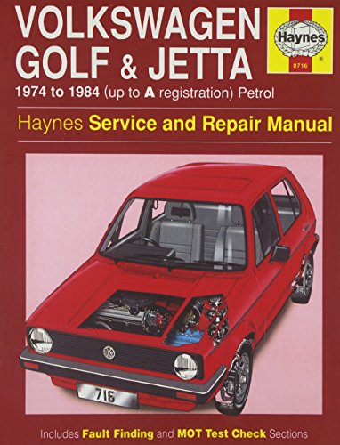 Volkswagen (Petrol) Golf and Jetta 1974-84, All Mk.I Models 1093c.c., 1272c.c. Service and Repair Manual (Haynes Service and Repair Manuals)