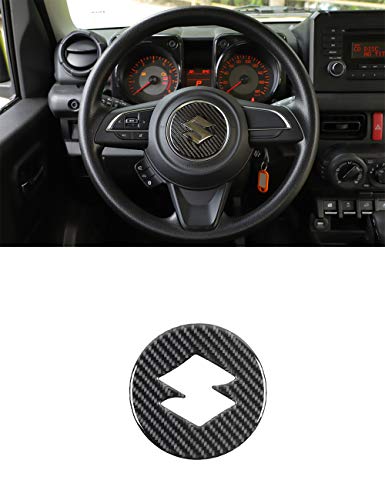 Vpcar Jimny - Funda decorativa para volante de coche de fibra de carbono para Suzuki Jimny 2019-2020