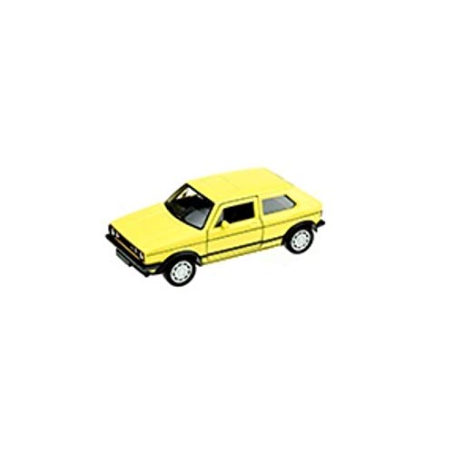 Welly Modelo de coche Volkswagen Golf I GTI, color amarillo