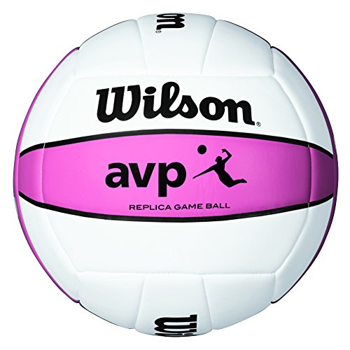 Wilson AVP - Balón de Voleibol (réplica del balón Oficial) Rosa Rosa