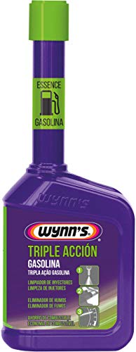 Wynn's W36066 Triple Acción Gasolina, Anti-humos, Inyectores, Emisiones escape, Fabricado en Bélgica, Aditivo, 325ml