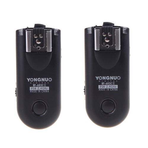 Yongnuo RF-603 C1 - Transceptor de disparos para unidad flash apto cámara fotográfica digital Canon
