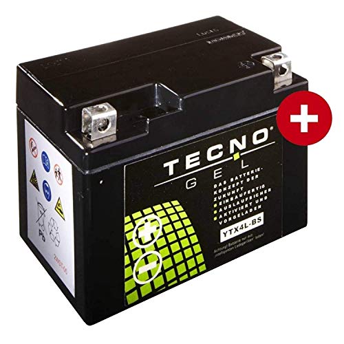 YTX4L-BS Tecno Gel-bateria para TZR 50 Wgp Aniversario Año 2012-2013