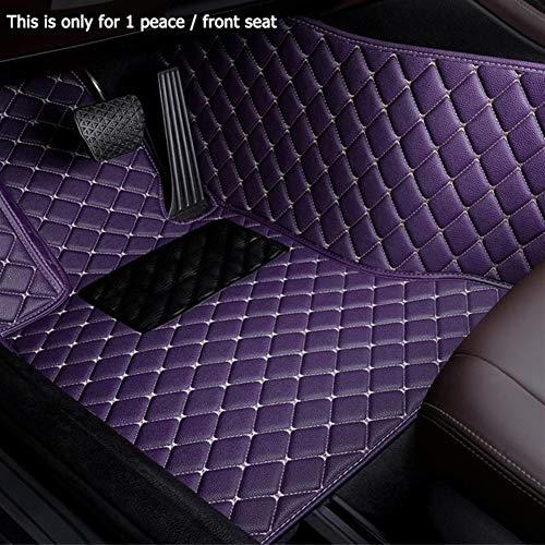 ZhengELE Encargo del Piso del Coche esteras for Volvo XC90 V40 S60 S40 XC40 Xc60 C30 C70 S80 S90 V50 V60 V90 Xc70 XC-clásica (Color Name : Purple-1 Piece Driver Seat)