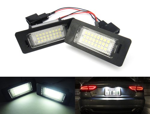 2 luces LED para matrícula, color blanco, Canbus, para A3, A4, B8, A5, Q5, A6, TT, Jetta Passat Touareg Touran, Panamera Ibiza