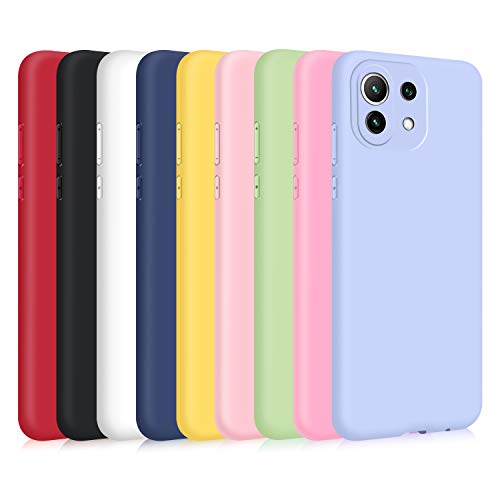 9X Funda para Xiaomi Mi 11 Lite 4G/ Mi 11 Lite 5G, Ultra Delgado Color Silicona Carcasa Premium Suave Flexible TPU Gel Bumper Protectora Caso Anti-Rasguños Anti-Choque 9X Funda para Xiaomi Mi 11 Lite 4G/ Mi 11 Lite 5G, Ultra Delgado Color Silicona Carcasa Premium Suave Flexible TPU Gel Bumper Protectora Caso Anti-Rasguños Anti-Choque