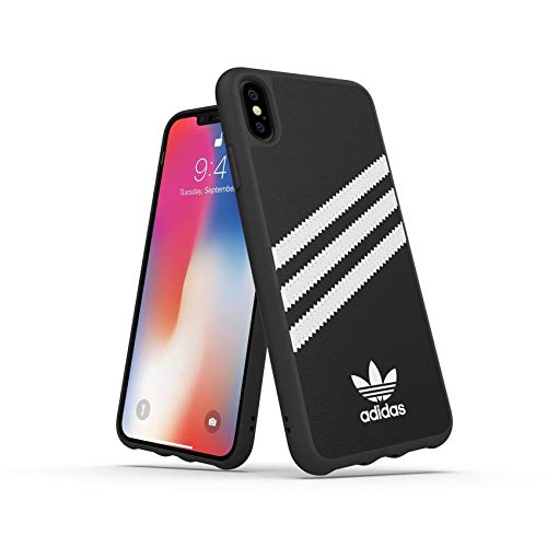 adidas Moulded - Carcasa para Apple iPhone XS MAX, Color Negro y Blanco