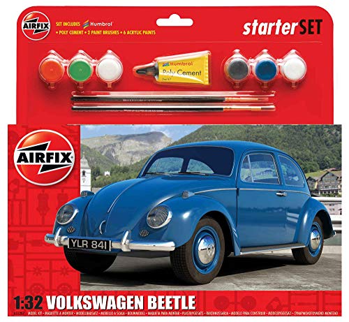 Airfix - Kit Mediano con Pinturas, Coche VW Beetle (Hornby A55207)