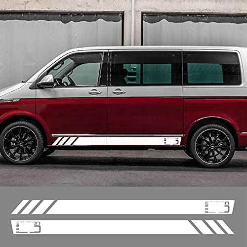 ASDFGZXC Auto Pegatinas de Calcomanías Body Stripe Lateral, para VW Multivan Transporter T4 T5 T6 Bus California T6 30 Edition, Etiqueta engomada de la Raya de la Falda Lateral de la Puerta del Coche ASDFGZXC Auto Pegatinas de Calcomanías Body Stripe Lateral, para VW Multivan Transporter T4 T5 T6 Bus California T6 30 Edition, Etiqueta engomada de la Raya de la Falda Lateral de la Puerta del Coche
