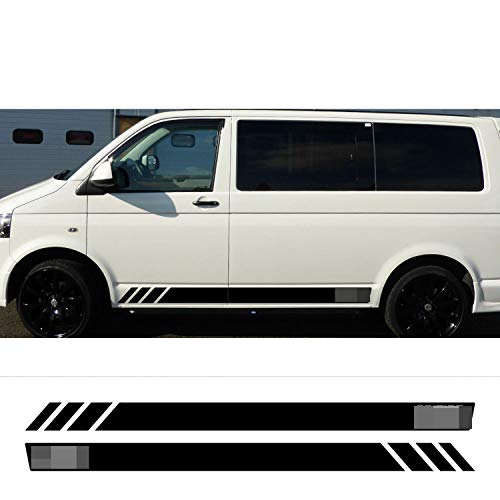 ASDFGZXC Auto Pegatinas de Calcomanías Body Stripe Lateral, para VW Multivan Transporter T4 T5 T6, para California T6 30, Etiqueta engomada de la Raya de la Falda Lateral de la Puerta del Coche ASDFGZXC Auto Pegatinas de Calcomanías Body Stripe Lateral, para VW Multivan Transporter T4 T5 T6, para California T6 30, Etiqueta engomada de la Raya de la Falda Lateral de la Puerta del Coche
