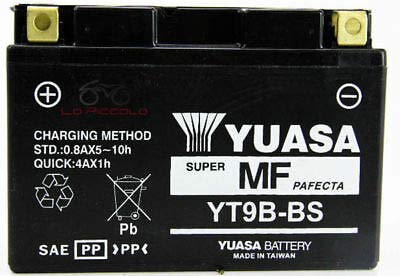 Batería Yuasa YT9B-BS YT9BBS precargada Yamaha TT 600 R YZF R6 2001 2002 2003 2004 2005 2006