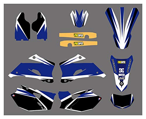 bazutiwns Etiqueta engomada gráfica de Fondo de la calcomanía de la Motocicleta Pegatina gráfica para Yamaha WR 250F 450F 2007-2013 HSLL