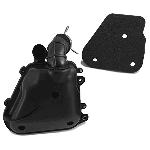 Caja de filtro de aire de repuesto + filtro de aire compatible con Yamaha Aerox 50 (2 tiempos), MBK Nitro 50 Caja de filtro de aire de repuesto + filtro de aire compatible con Yamaha Aerox 50 (2 tiempos), MBK Nitro 50