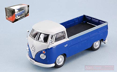 Cararama CA251PND5B VW T1 Pick UP 1960 Blue/White 1:43 MODELLINO Model Compatible con