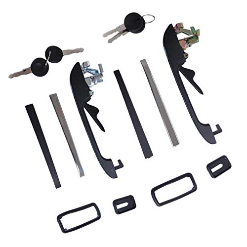 Cherry blossoms Linlin - Juego de manijas de puerta exterior para coche para VW Golf MK1/Golf MK2/Jetta MK1/Jetta MK2 Cherry blossoms Linlin - Juego de manijas de puerta exterior para coche para VW Golf MK1/Golf MK2/Jetta MK1/Jetta MK2