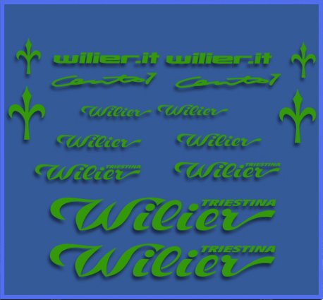 Ecoshirt 99-I78F-PQ4U Pegatinas Wilier Dr1104 Vinilo Adesivi Decal Aufkleber Клей MTB Stickers Bike, Verde Ecoshirt 99-I78F-PQ4U Pegatinas Wilier Dr1104 Vinilo Adesivi Decal Aufkleber Клей MTB Stickers Bike, Verde