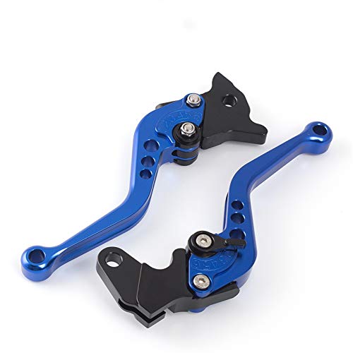 Embrague Motocicleta Palancas de Embrague de Freno Ajustables CNC para Motocicleta para Y-amaha B&anshee 350 DT125 RE DT125 R R&aptor 660 YFM660 RD250 A/B/C/D/E/F (Color : A)